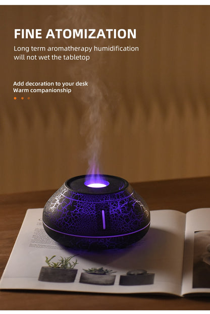 Lava Flame Air Humidifier Aroma diffuser Essential Oil Fragrance Diffusers Mist Sprayer usb type c