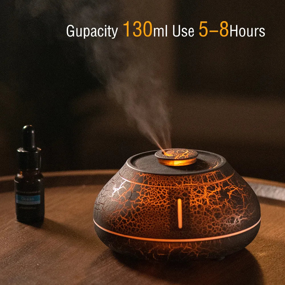 Lava Flame Air Humidifier Aroma diffuser Essential Oil Fragrance Diffusers Mist Sprayer usb type c